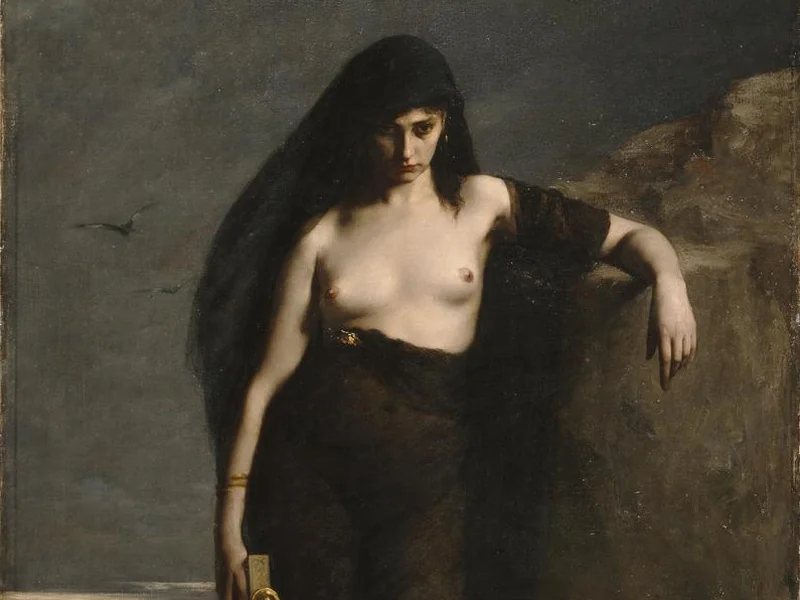 1853-Charles Mengin - Saffo - Manchester Art Gallery